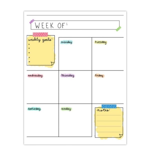 Weekly Wins Planner Notepad - Image 2