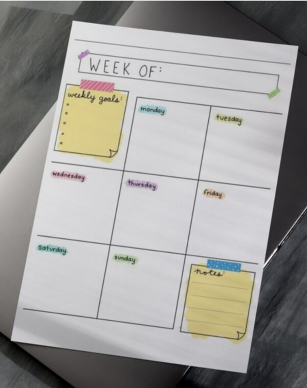 Weekly Wins Planner Notepad