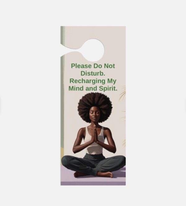 Recharging My Mind & Spirit Door Hanger