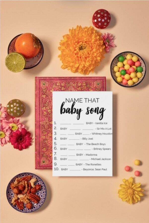 Name That Baby Song Notepad